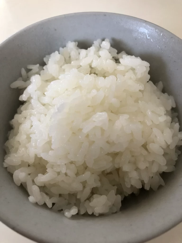 炊飯した標準米